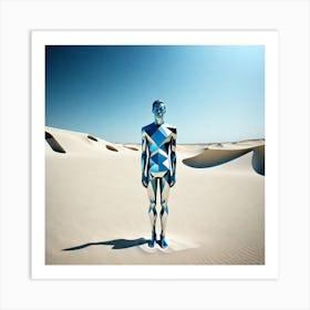 Man In The Desert 38 Art Print