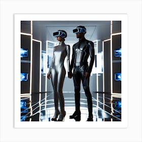 Futuristic Couple 38 Art Print