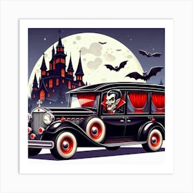 Dracula Car 2 Art Print