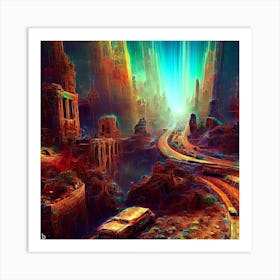 Futuristic City Art Print