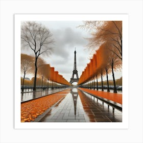 Autumn In Paris Art Print