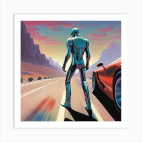 Futuristic Man 169 Art Print