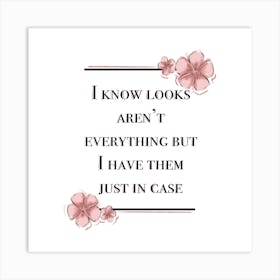 Sarcastic beauty quotes Art Print