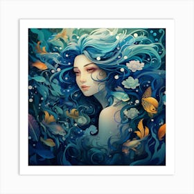 Mermaid 1 Art Print