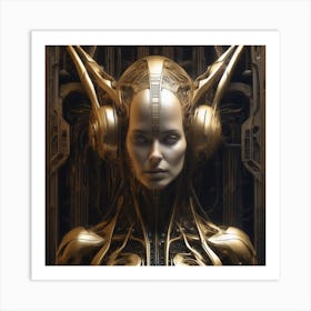 Futuristic Woman 34 Art Print