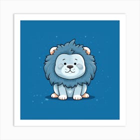 Lion Illustration Art Print