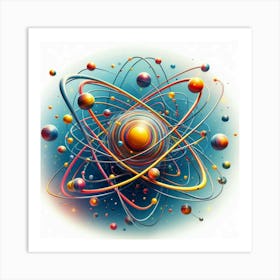 Atomic Structure Art Print