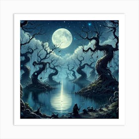 Dark Forest 30 Art Print