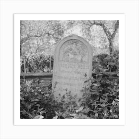 Mission San Jose, California,Tombstone Of Emigrant To California From Sao Jorge, Azores Islands By Russell Lee Art Print