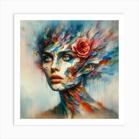 Abstract Of A Woman 30 Art Print