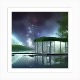 House On The Lake Art Print