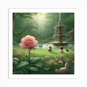 Pink Rose1 Art Print