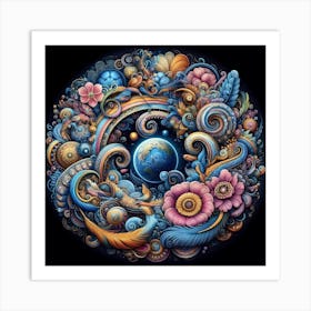 Psychedelic World Art Print