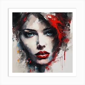 Abstract Of A Woman Art Print