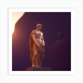 Statue Of Athena 3 Art Print