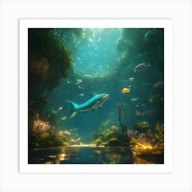 Underwater Seascape Art Print