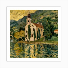 Kirche In Cassone, Gustav Klimt 18 Art Print