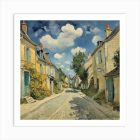 Street In Auvers Sur Oise Van Gogh Art Print 1 Art Print