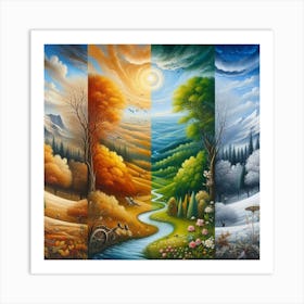 Four Seasons Art Print