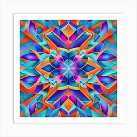 Abstract Psychedelic Abstract Pattern Art Print