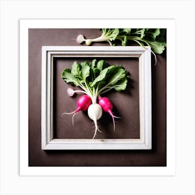 Radish In A Frame 2 Art Print