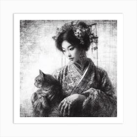 Chinese Beauty Art Print