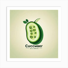 Cucumber Logo Art Print