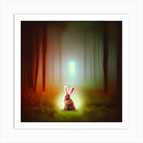 Follow the White Rabbit Art Print