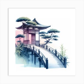 Japanese Bridge Art Print