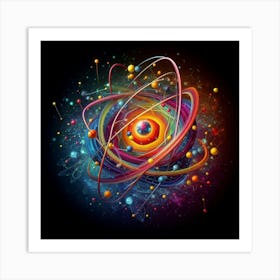 Atoms And Stars Art Print