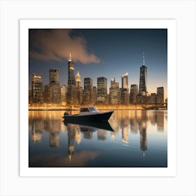 Boat On The Water Art Print