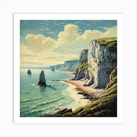 Cliffs Of Wiltshire Art Print