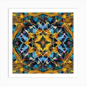 Psychedelic Mandala 19 Art Print