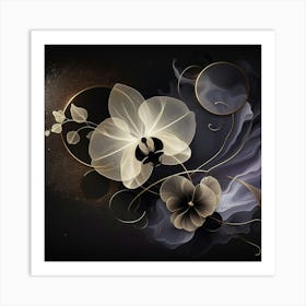 Abstract Floral Painting Art Print