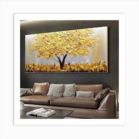 Golden Tree Art Print