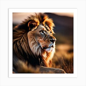 Lion art 13 Art Print