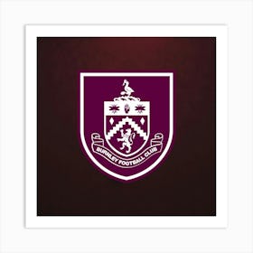 Burnley F.C Logo Wall Art 16 Art Print