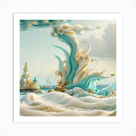 Fairytale Seascape, The Simple Beauty Of The Ocean Art Print