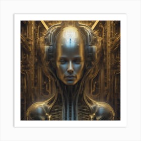 Futuristic Woman 19 Art Print