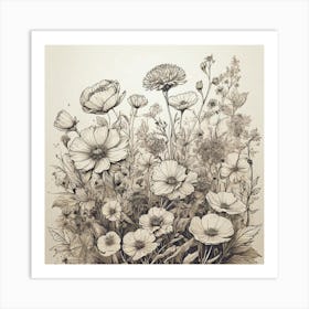 Wildflowers 2 Art Print