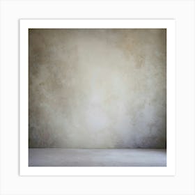 Empty Room With Concrete Wall 7 Art Print