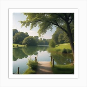 Lake In The Woods 9 Art Print