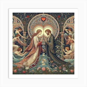 Marriage Of The Angels Art Print