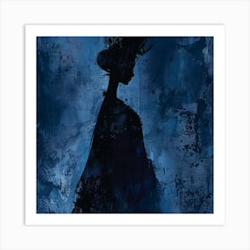 Silhouette Of A Woman Art Print