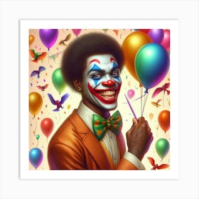 Clown Art Print