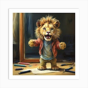 Lion! 5 Art Print