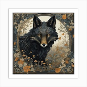 Wolf In The Forest 1 Art Print