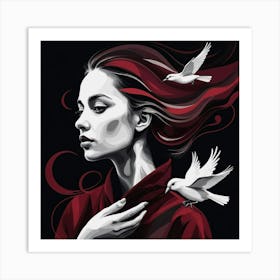 Doves Art Print