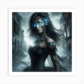 Cyberpunk Girl 1 Art Print