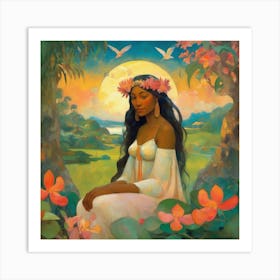 exotic eve paul gauguin Art Print